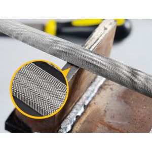 Buy cheap Round File High Carbon Steel Flat File with Handle Tooth Pattern Bidentate Pattern from wholesalers