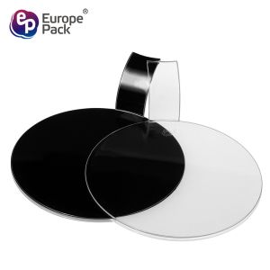 Buy cheap Wholesale round shape disposable plastic cake tray with handle from wholesalers