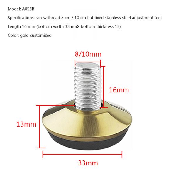 Office Furniture Adjustable Table Legs Foot Pad Non Slip Heightening Support Foot
