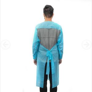 Hospital Protective CPE Disposable Isolation Gown With Long Sleeves