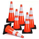 Buy cheap High Reflection 500MM PE Safety Road Warning White Plastic Cone For Traffic from wholesalers