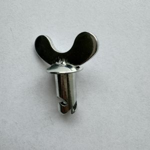 7/16"x.500" Universal Year Dzus Dome Butterfly Head Buttons with Handle Silver 7