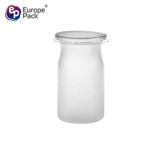 120ML 150ML Food Grade Transparent PP Plastic Milk Pudding Yogurt Cups With Lids