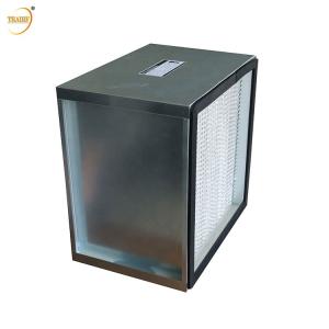 China H13 H14 Aluminium Foil Paper Separator Deep Pleat HEPA Filter Box For Laboratory on sale China H13 H14 Aluminium Foil Paper Separator Deep Pleat HEPA Filter Box For Laboratory on sale