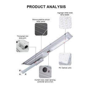 Buy cheap Outdoor Solar Powered Street Lamp LED Light with Motion and Remote Sensor Optional from wholesalers