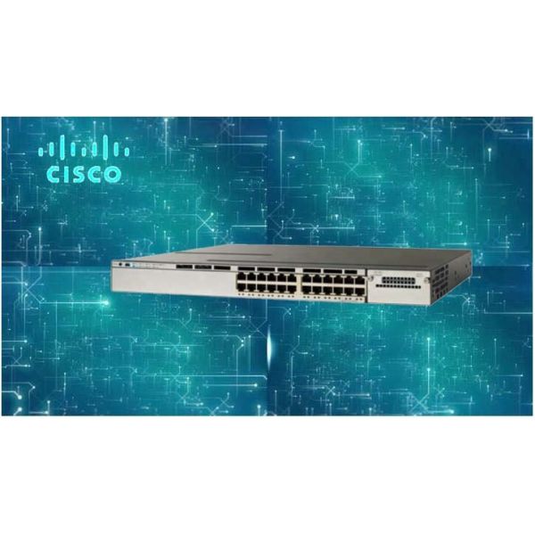 Quality Capacity 32Gbps 24 Port PoE Switch , SNMP Gigabit LAN Switch WS-C3850-24P-L for sale