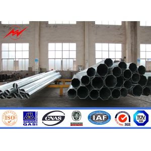 Buy cheap Hot Dip Galvanized Steel Transmission Power Pole With ISO9001 Certificate from wholesalers