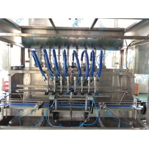 SUS316 5l Servo Liquid Filling Machine 3600BPH volumetric bottle filler