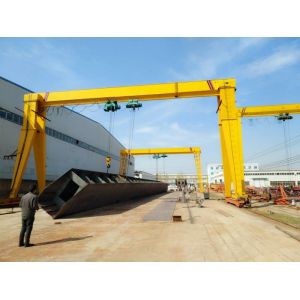 Buy cheap Q355E Material Low Temperature Resistance Single Girder Mobile Gantry Crane 15 Tons With Wire Rope Hoist from wholesalers