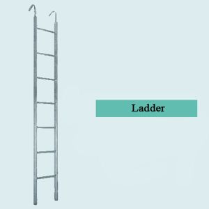 Natural aluminum scaffold plank Ladder beams system / Steel ladder frame