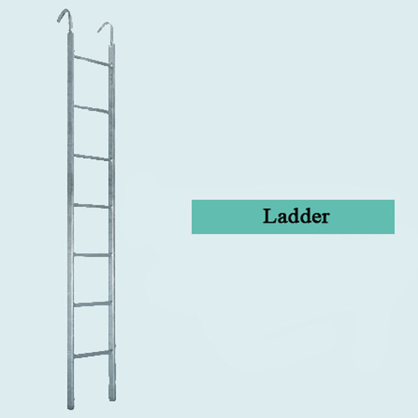 Natural aluminum scaffold plank Ladder beams system / Steel ladder frame