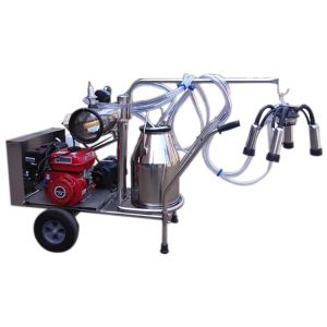 50KPa Single Bucket Trolley Milking Machine With Gasoline Engine
