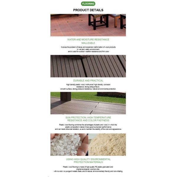 Modern Design WPC Flooring High Performance 23mm X 146mm Weather Resistant Low Maintenance Click for Hotel Outdoor Projects Hot
