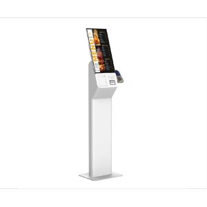 Self Service Pos Kiosk Built In PC With Printer QR Code Scanner