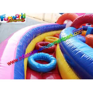 Buy cheap School Inflatable Obstacle Course Funworld Commercial Grade Giant Candy from wholesalers