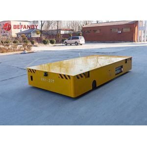 Buy cheap 50t Trackless Transfer Cart Steerable Floor Industrial Platform Trolley from wholesalers