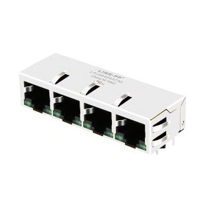 Buy cheap 4x10/100Mbps PulseJack JX80-0022NL / LPJ46404AFNL Green LED Rj45 Connectors from wholesalers