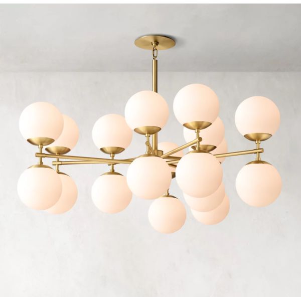 Quality Crystal RH Modern Chandelier Chrome Finish 8 Lights Lamp Cup for sale