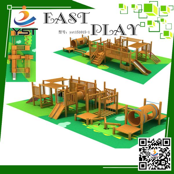 Buy cheap Security Wooden Playground Equipment Yst151015-1 Two Years Warranty from wholesalers