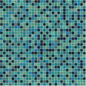 Buy cheap Deep green and metalic piece10mm glass mosaic mix pattern kitchen backspalsh from wholesalers