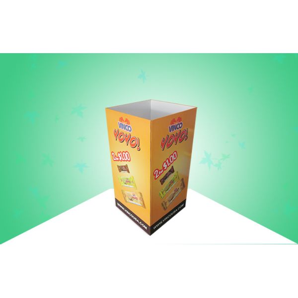 Buy cheap Popular Retail Dump Bins Cardboard Promoting Cookies , Easy Assemble from wholesalers