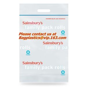 resealable, reclosable trasnparent freezer plastic k bag, Reclosable Grip Zip