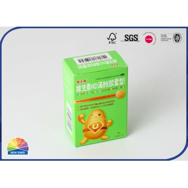 Buy cheap Outer Wrapping Foldable Medicine Packaging Paper Box Recycled from wholesalers