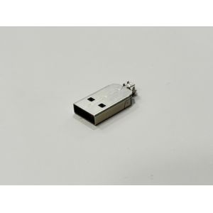 Buy cheap USB 2.0 AM Connector Two-Piece Metal Shell | 24.7mm Length | 2.2mm Cable OD | Electrical Wire Terminal Connector for Data & Power Transmission from wholesalers