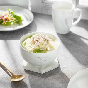 Buy cheap Modern White Porcelain Dinnerware Set Marble Pattern Plate Bowl Mug from wholesalers