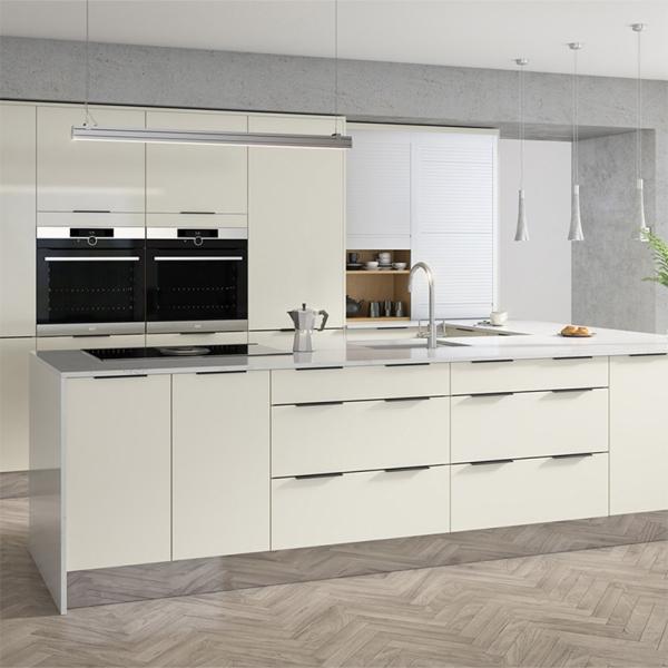 Buy cheap Customized Waterproof Modern Luxury Kitchen Cabinet with Eased Edge Countertop Edging from wholesalers