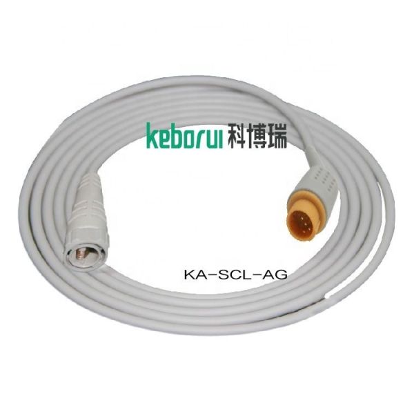 Quality Schiller 4pin IBP adapter cable to Smiths transducer for sale