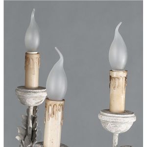 Wood Bead chandelier lighting lustre bois for country farmhouse rustic