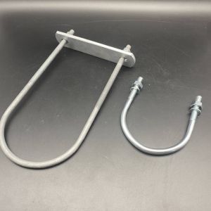 Buy cheap Wholesale Hot Dipped Galvanized Round Head U Bolt with Plate from wholesalers