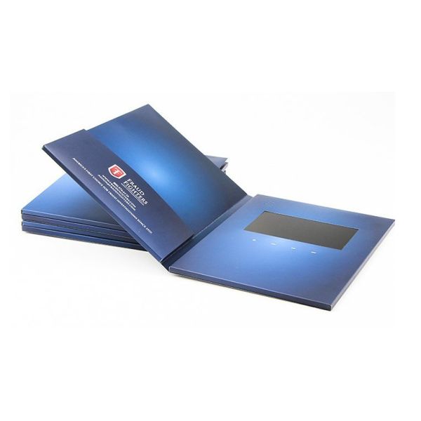 Quality 5" silver printing Video Brochure Card , video display lcd video business cards for sale