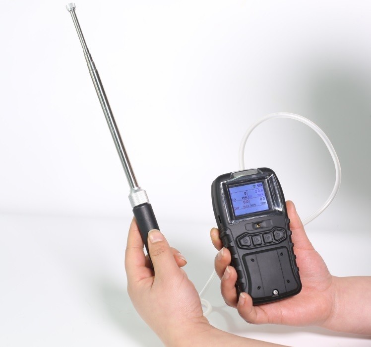 Buy cheap Factory Price Pumping Portable Multi 5 in 1 Gas Detector CH4 CO H2S O2 VOCs from wholesalers