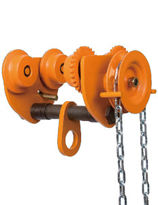 Quality 10 ton Chain Fall Trolley Hand Plain Trolley With Chain for Hoist travelling for sale
