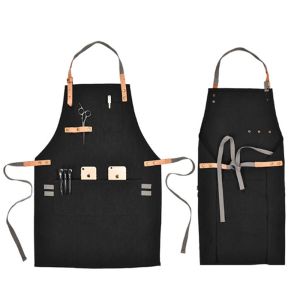 Buy cheap BBQ Personalized Cotton Apron Hanging Neck Style Lightweight High Utility from wholesalers
