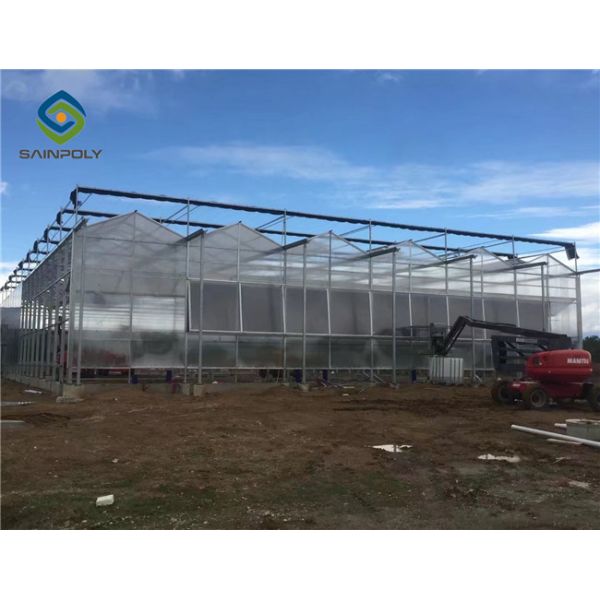 Buy cheap Hot Dipped Galvanized Steel 7.5m Polycarbonate Greenhouse from wholesalers