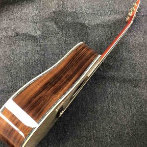 Buy cheap Custom Grand GD45md Madagascar Acoustic Guitar Solid Europe KOA Back Side Maple Top and Binding One Pcs Mahogany Neck LR from wholesalers
