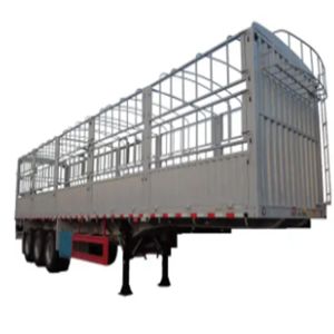 Side Wall 3Axle 40T Load Fence Cargo Semi Trailer Enclosed Pickup Truck Trailer