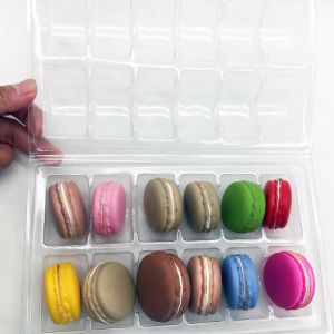 Reusable Plastic Clamshell Macaron Tray Blister Process Type