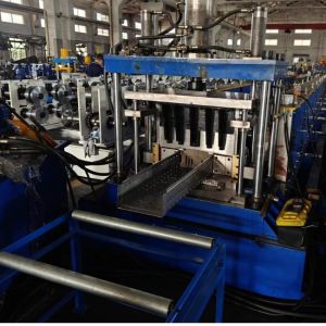 Galvanized Coil Cable Tray Roll Forming Line Machine with PLC Control System