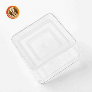 Buy cheap 600ml 810ml Customize Packing Boxes Transparent Rectangular PET Food Box from wholesalers