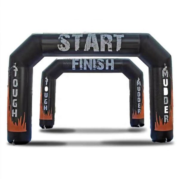 Quality custom inflatable red bull halloween christmas clown welcome led rainbow castle pumpkin start finish line racing events arch for sale