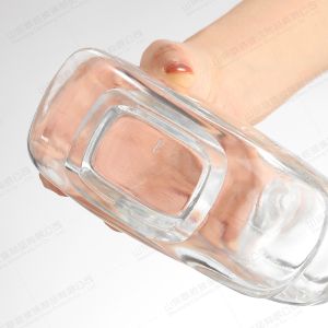 OEM/ODM Accepted Electroplating Clear Glass Bottles for Brandy Whiskey Vodka