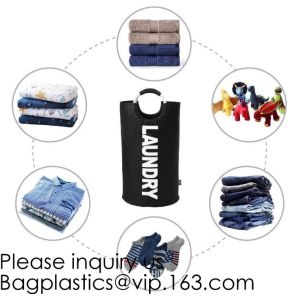 Buy cheap Fabric Anti-Mold Plastic Board Extra-Large Size Laundry Hamper With Laundry Bag,600D Oxford White Easycare Double Bag La from wholesalers