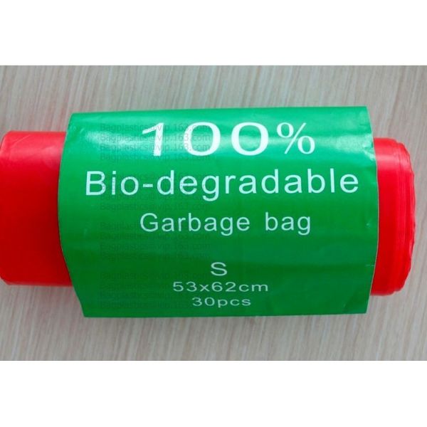 100% Biodegradable Compostable Grocery Shopping bag T-Shirt Bag for Take Out,