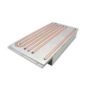 Buy cheap Factory Customized High Precision Aluminum Skived Fin Heat Sink with Heat Pipe for Inverter Equipment from wholesalers