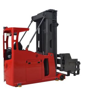 Buy cheap Seated type 1.5t electric 3-way pallet stacker with lithium battery optional for Narrow Aisle and Cold Storage Use from wholesalers