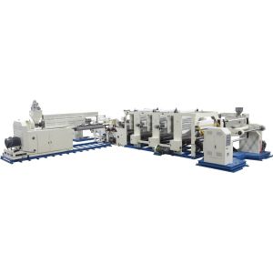 HLM90-1600 Film Coating Extrusion Lamination Machine With Three Colors Gravure